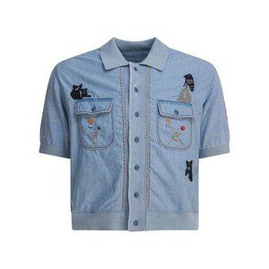 Kapital Knit And Chambray Shirt Tag Size 3 Men